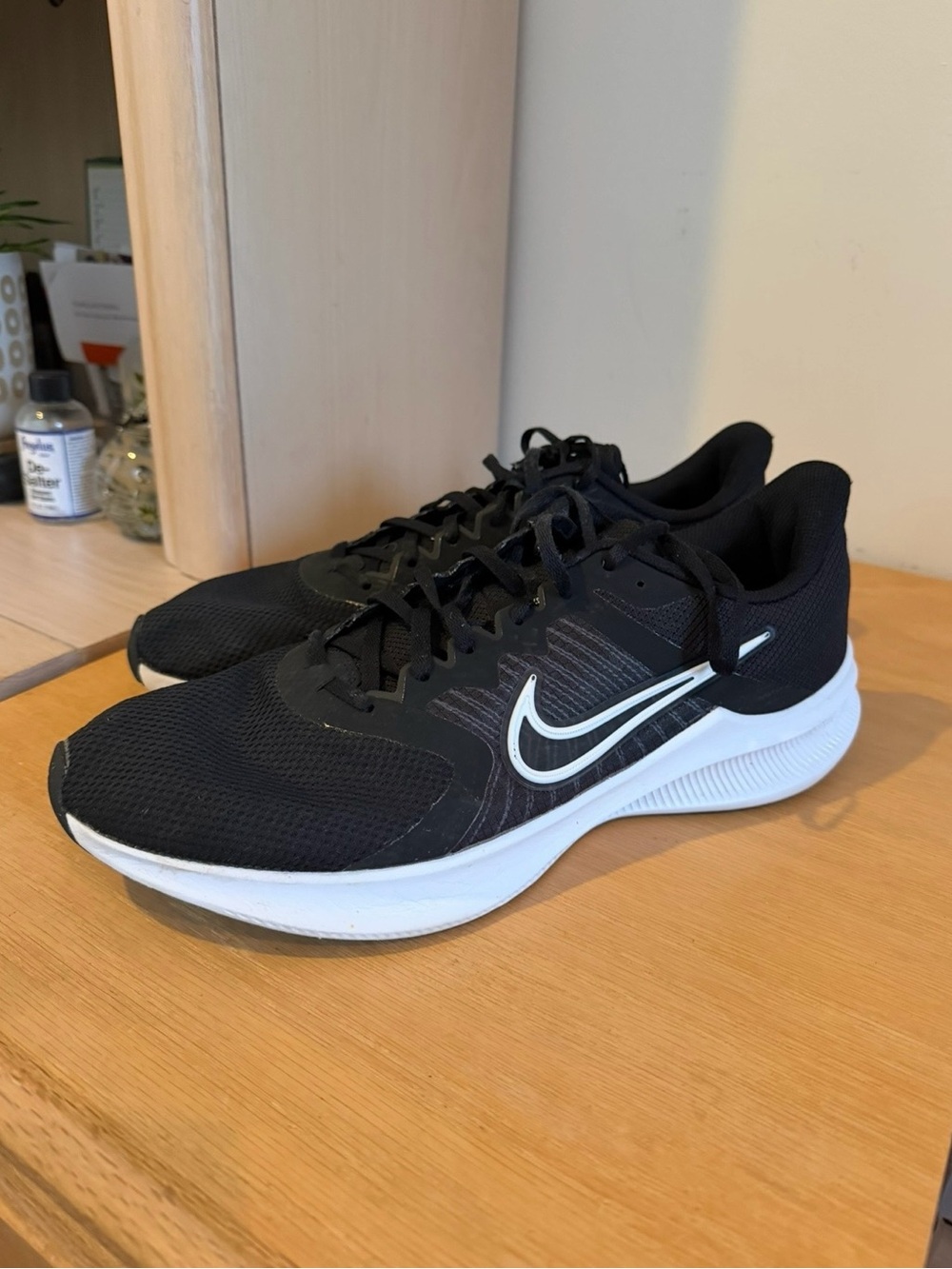 Nike Downshifter Black and White Running Shoes